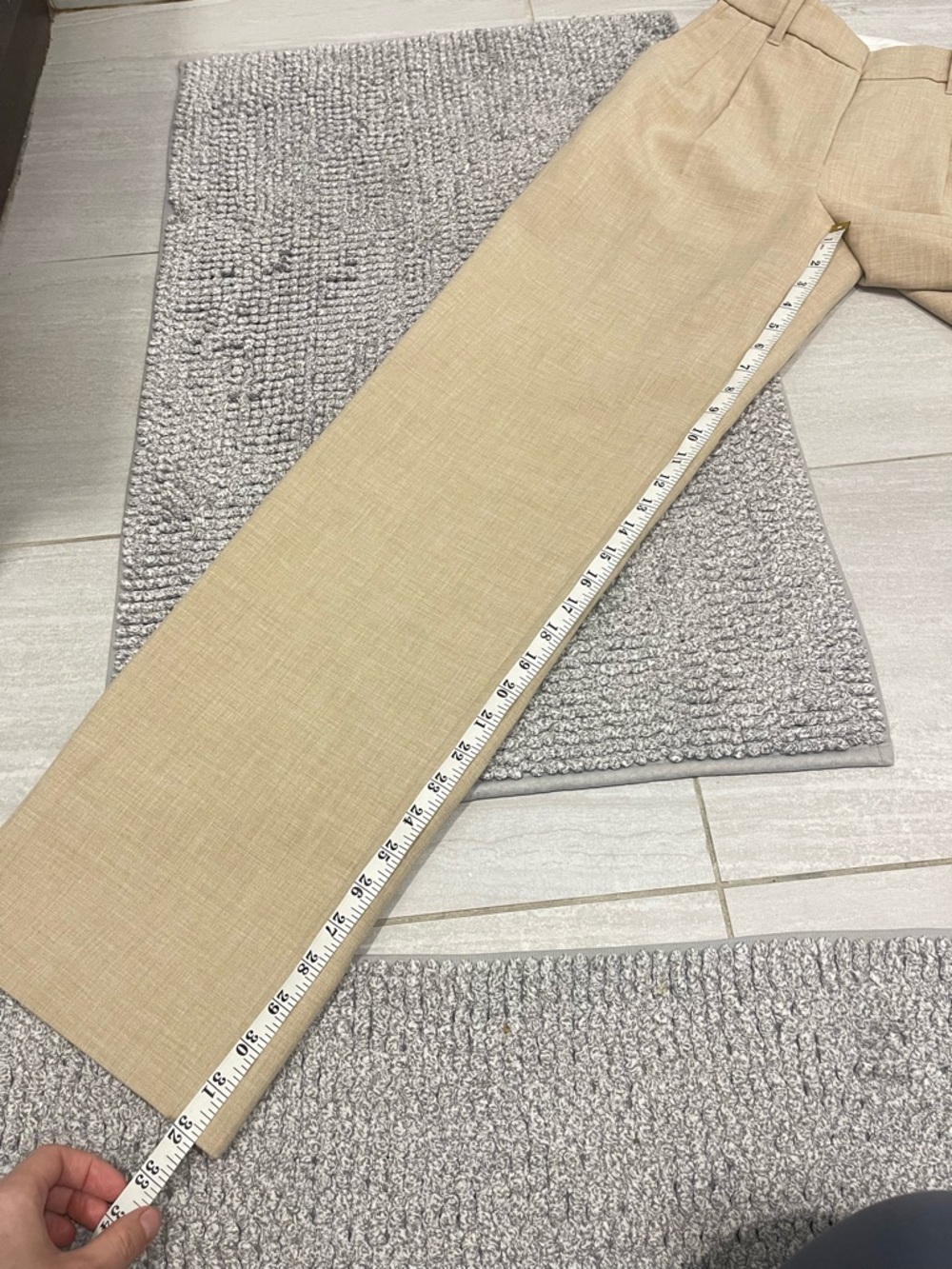 Wilfred effortless pants beige cream tone size 2 inseam 32” tall trousers - Picture 6 of 9